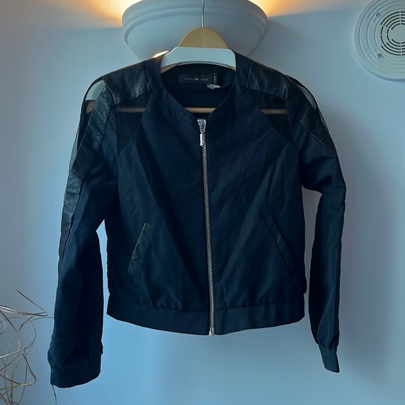 Stella and Jamie Jacket Sheer Cut Out Genuine Leather - Picture 3 of 9